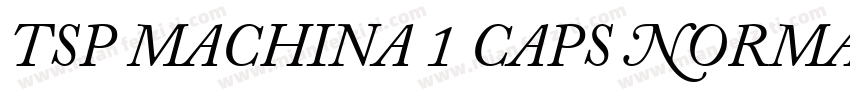 tsp machina 1 caps Normal字体转换